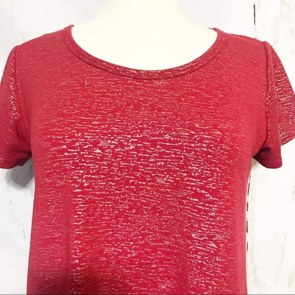 LuLaRoe | Silver Sparkle Elegant Classic Tee - Picture 2 of 5